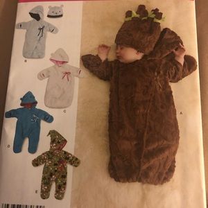 Simplicity 8030 Baby Bunting and Hat Set UNCUT